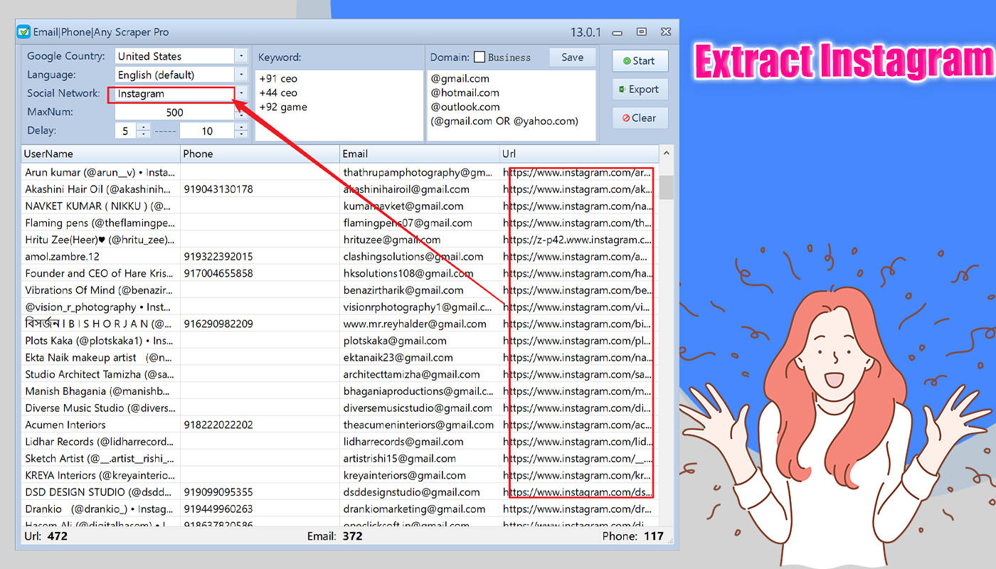 Emails|Phones|Any Bulk Scrape & Extractor Pro 13.1.2