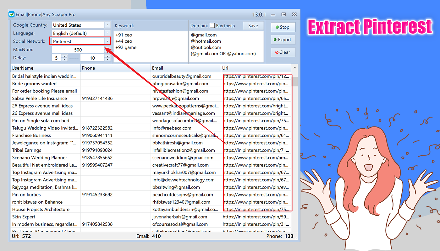 Emails|Phones|Any Bulk Scrape & Extractor Pro 13.1.2