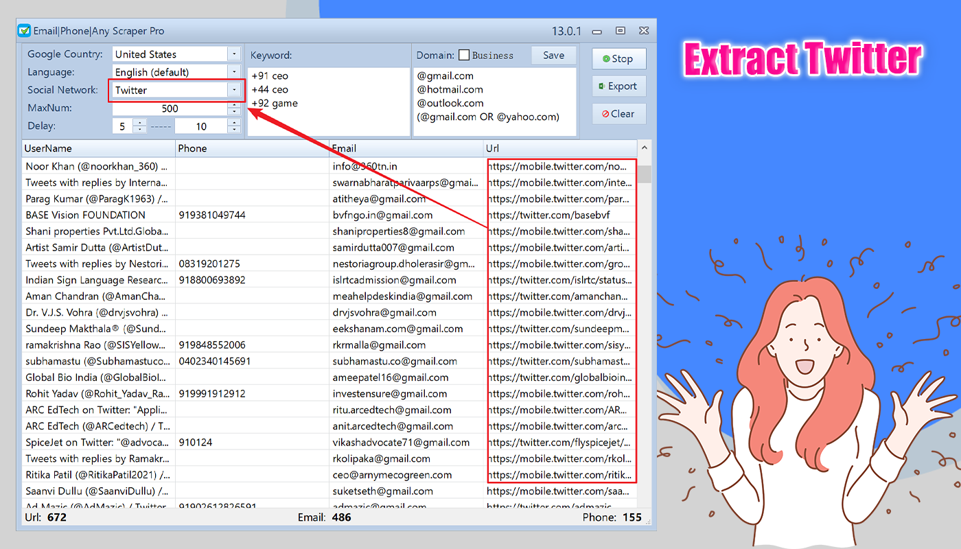 Emails|Phones|Any Bulk Scrape & Extractor Pro 13.1.2