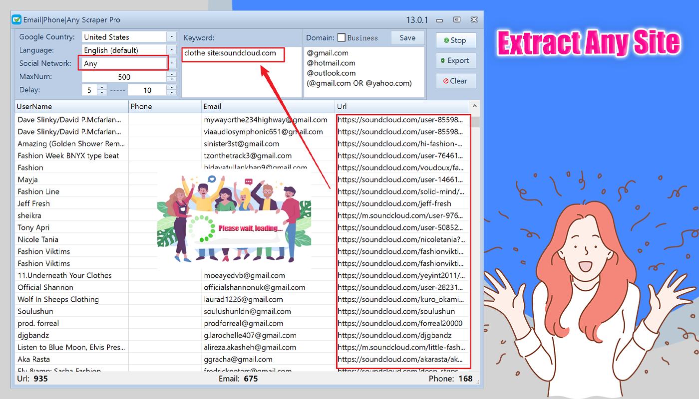 Emails|Phones|Any Bulk Scrape & Extractor Pro 13.1.2