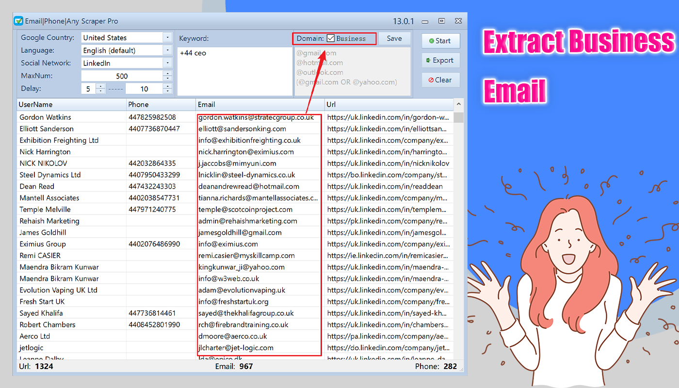 Emails|Phones|Any Bulk Scrape & Extractor Pro 13.1.2