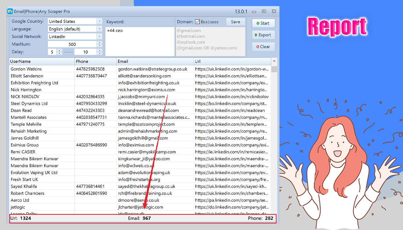 Emails|Phones|Any Bulk Scrape & Extractor Pro 13.1.2