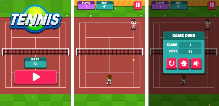Tennis - HTML5 Game (Phaser 3) - 1