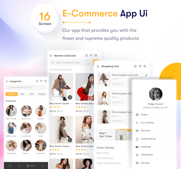 Multikit – Flutter Multipurpose UI Kit | Flutter 3.0 UI kit | Ready to Use | Developer Friendly