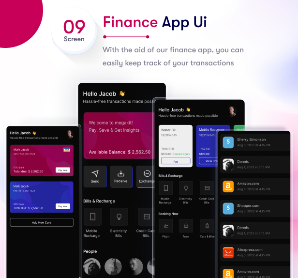 Multikit – Flutter Multipurpose UI Kit | Flutter 3.0 UI kit | Ready to Use | Developer Friendly