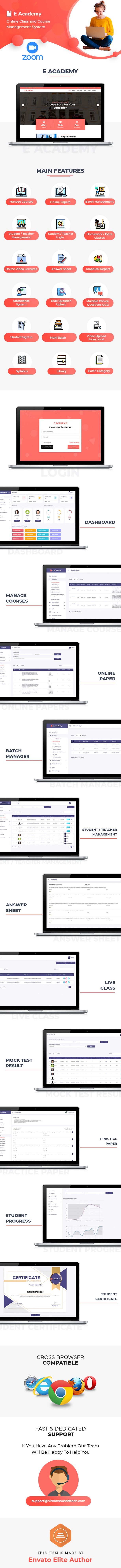E- Academy - Online Learning Management System & live streaming classes (web) - 3