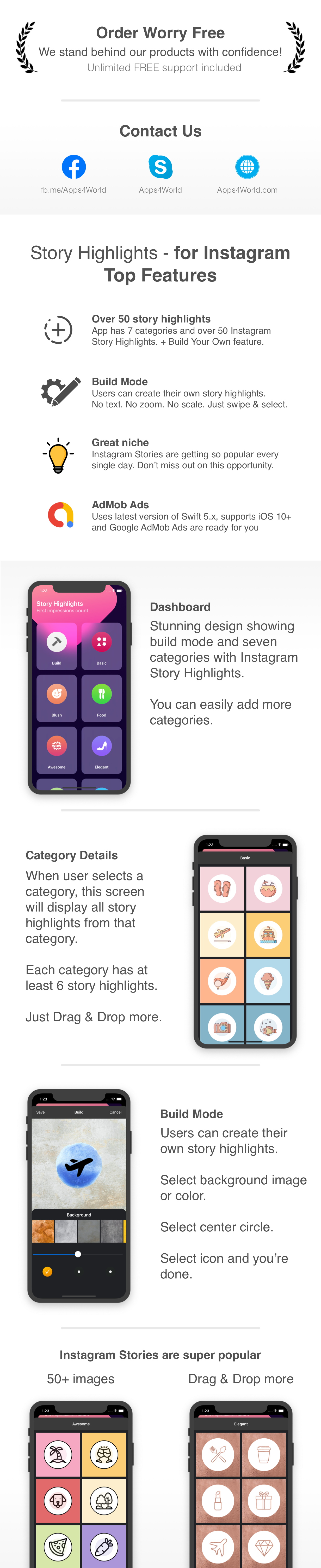 Story Highlights for Instagram - iOS app for Instagram - 2