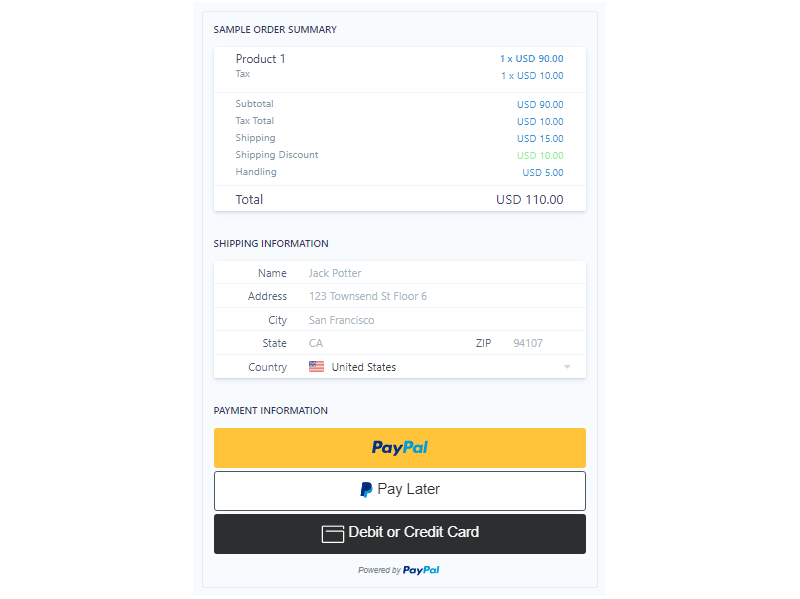 PayPal Checkout in ASP.NET Core MVC Web App & C#, Using Orders v2 REST API, Server-side Integration - 1