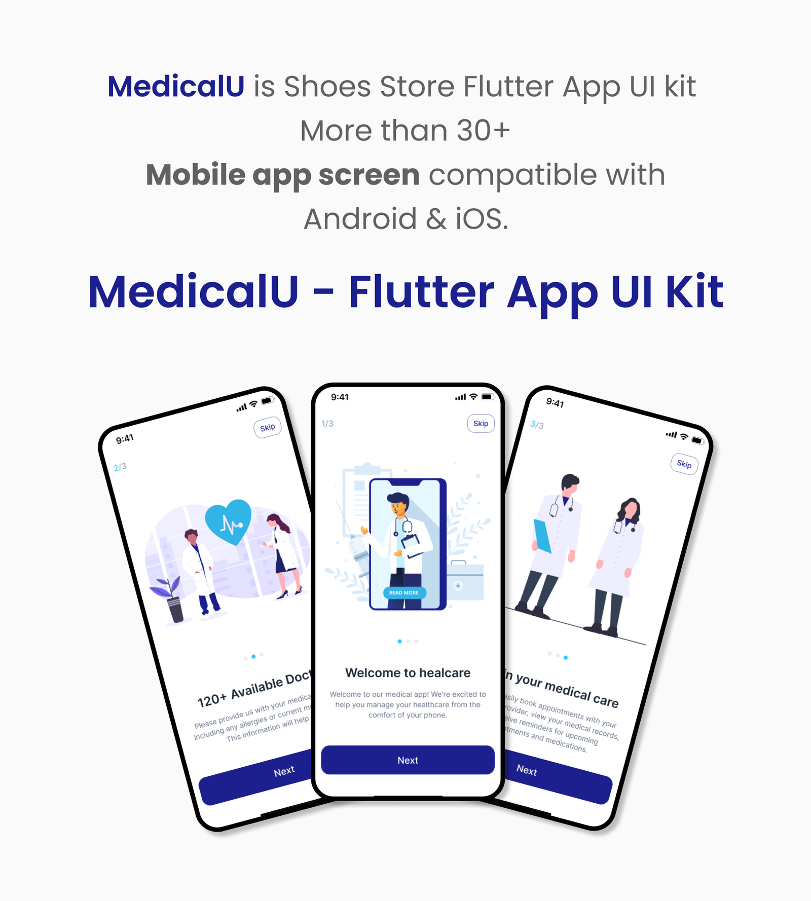 MedicalU - Doctor Appointment Flutter App UI Kit - 2