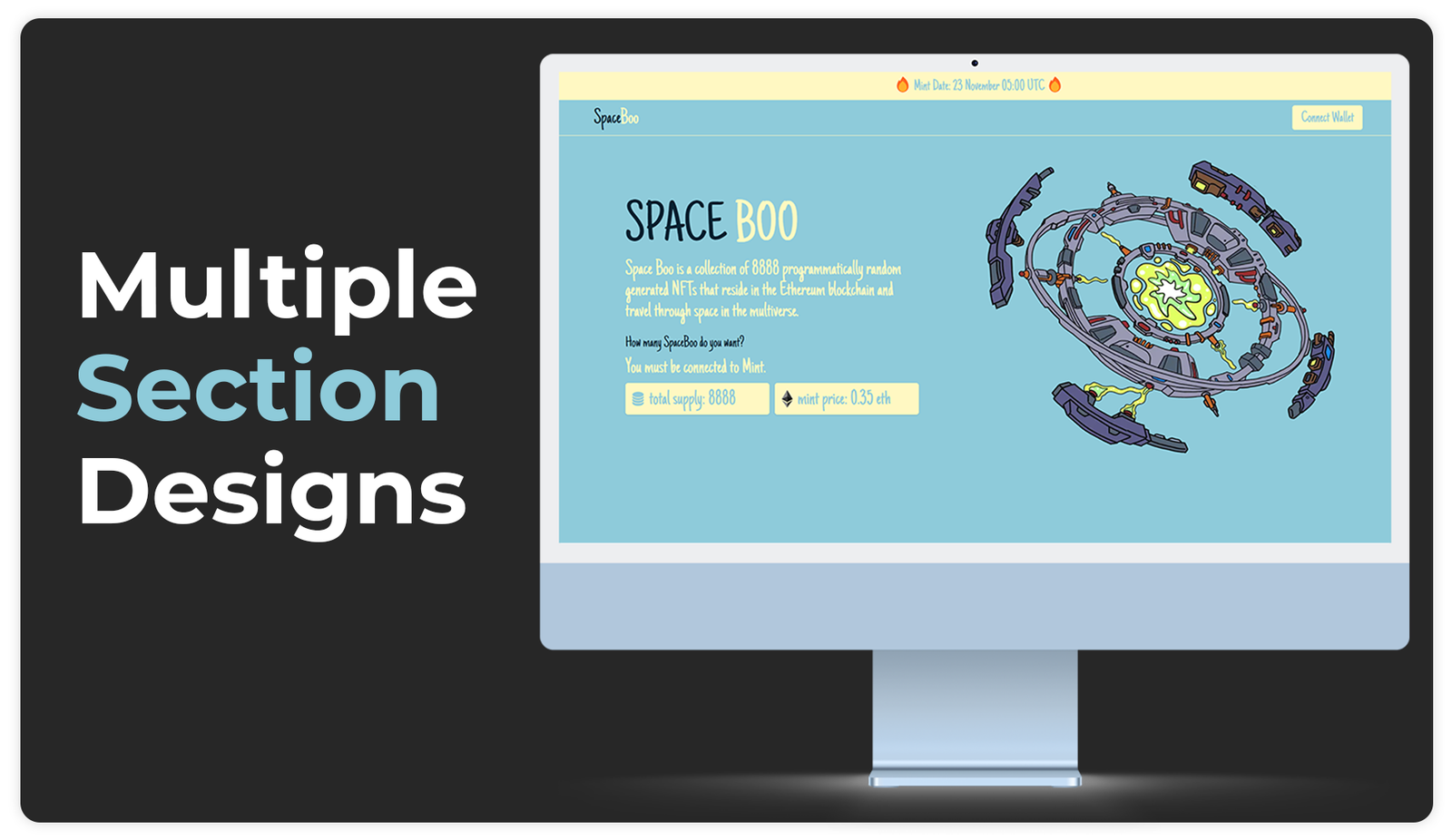 nft nft-minting-page smart-contract contract ethereum binance polygon