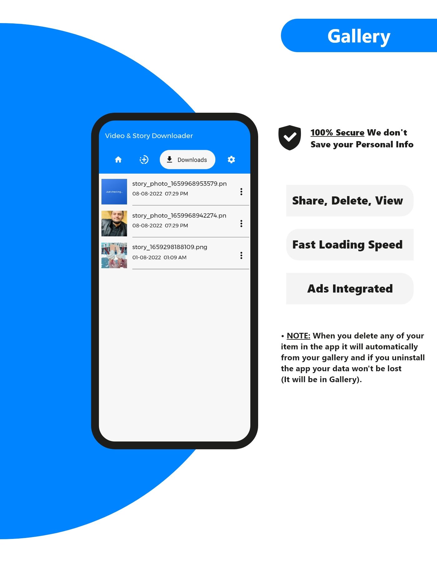 Video & Story Saver for Facebook - Android Studio, AdMob, OneSignal, Ready to Publish - 5
