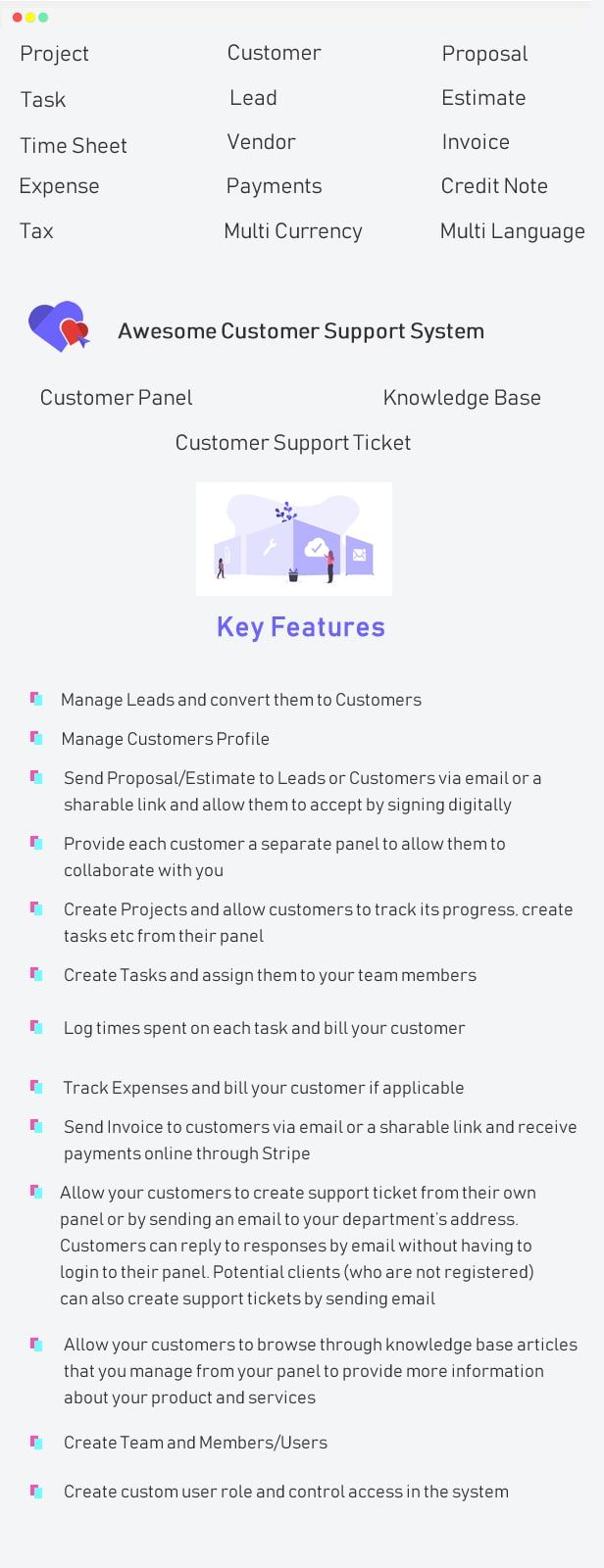 Microelephant - CRM & Project Management System built with Laravel - 1