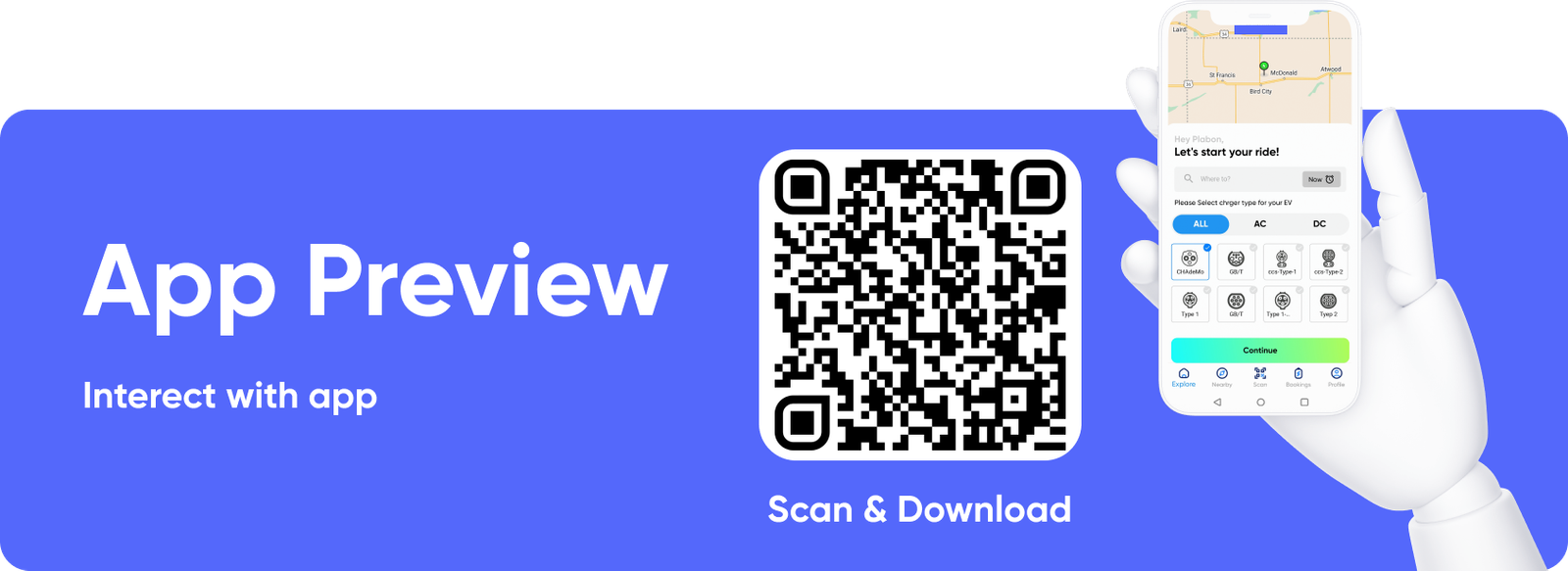 GoEV - EV Charging Station Finder App | Electric Vehicle Charging Spot | Android & iOS Flutter App - 1