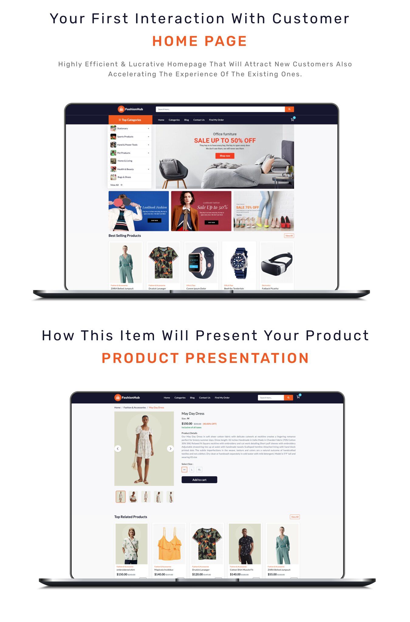 FashionHub SaaS - Multi Vendor SaaS eCommerce Business Website Builder SaaS - 5