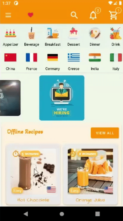 My Chef - Android Recipes App With Web Admin Panel - 9