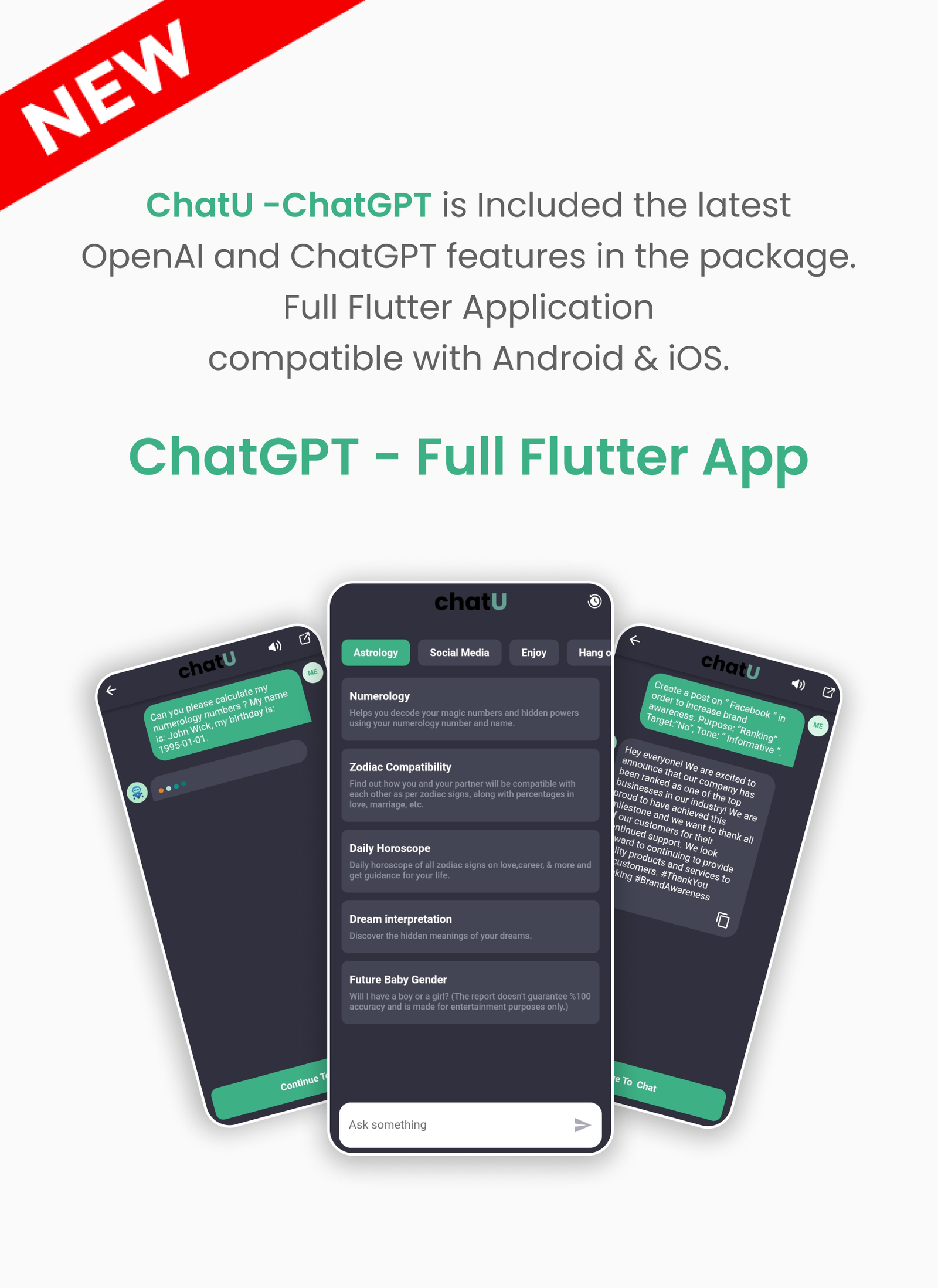 ChatU - Chat GPT Flutter Full Application - 3