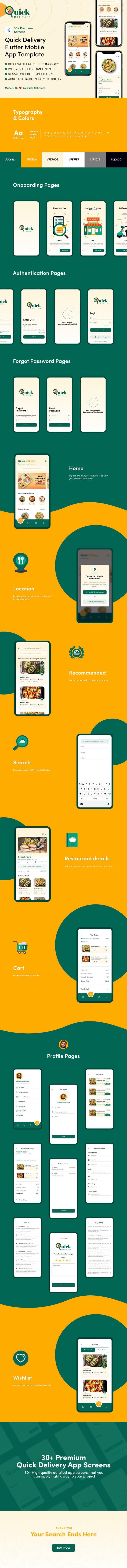 Quick Delivery - Food Delivery Flutter Template