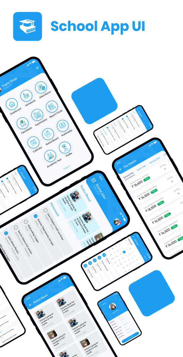 School App UI - Flutter Student UI Kit - 2