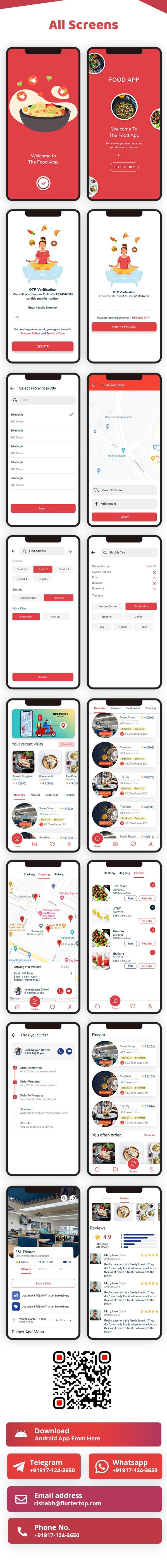 Food App Restaurant Order Booking Multivendor Flutter UI Kit - 10