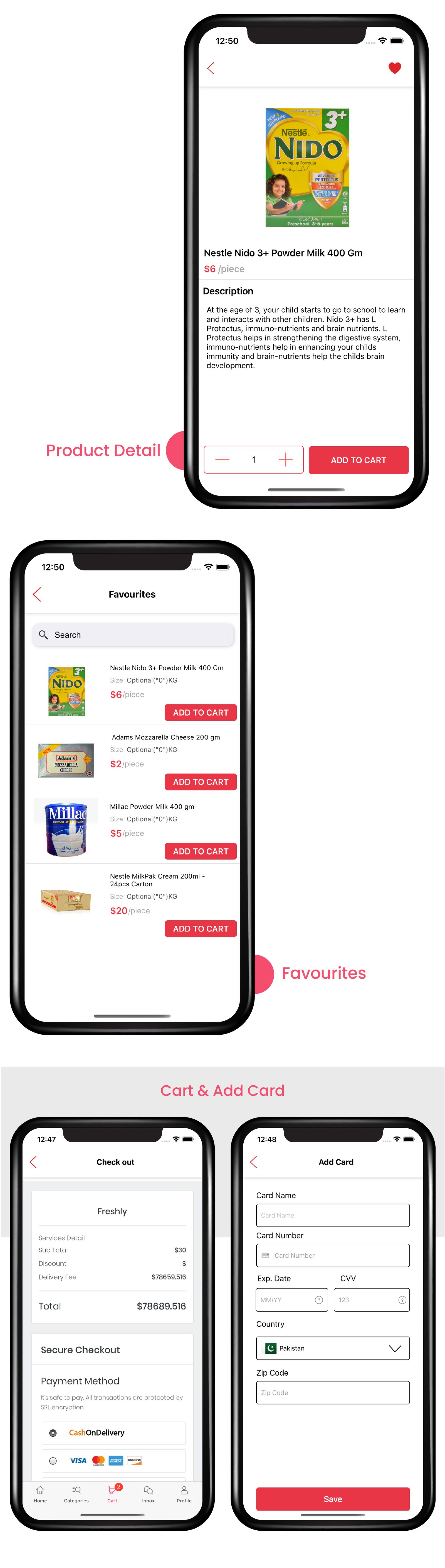 Freshly IOS- Native Multi Vendor Grocery, Food, Pharmacy, Delivery Mobile App with Admin Panel - 5
