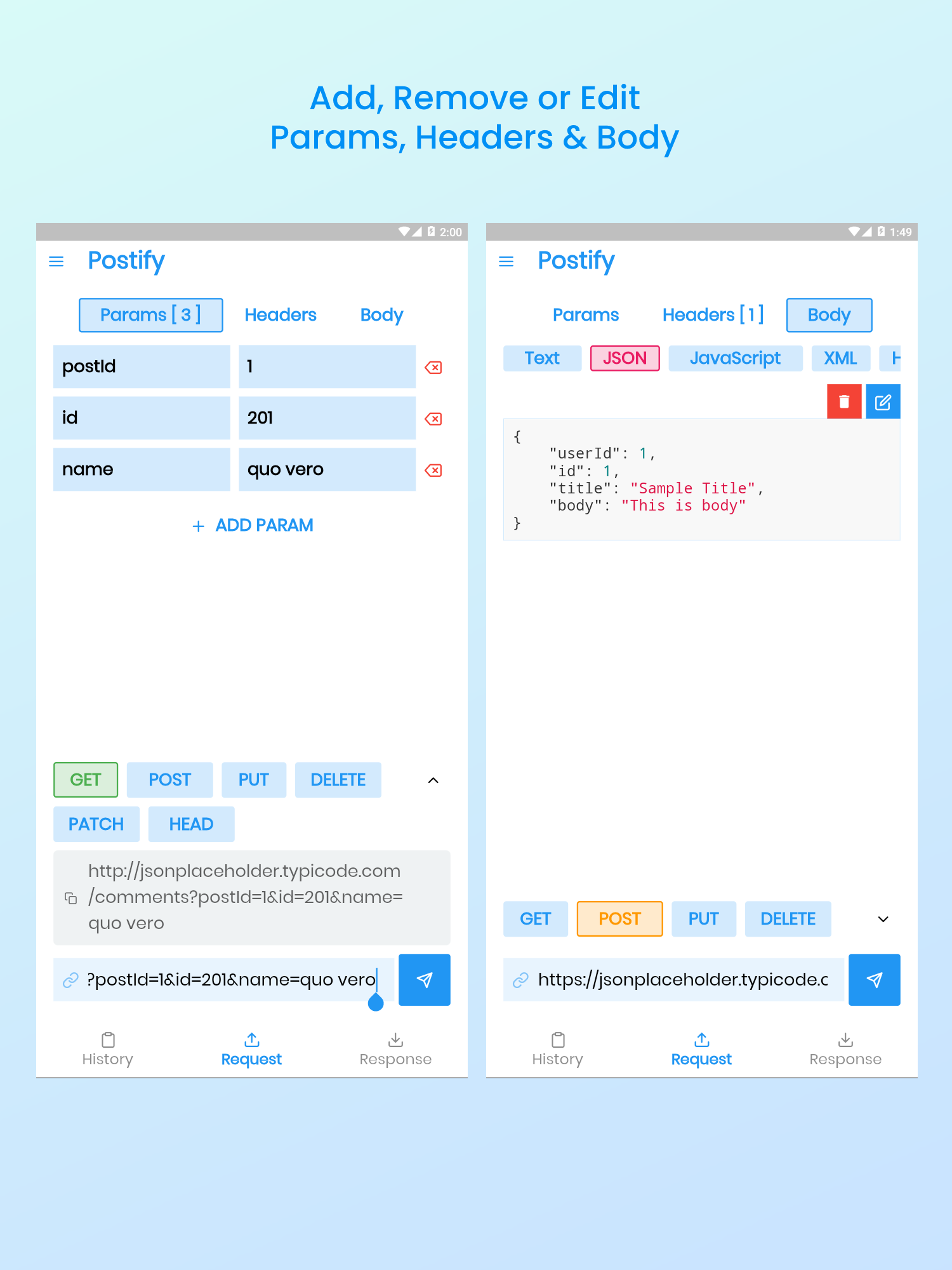 Postify - Flutter REST API Client - 4