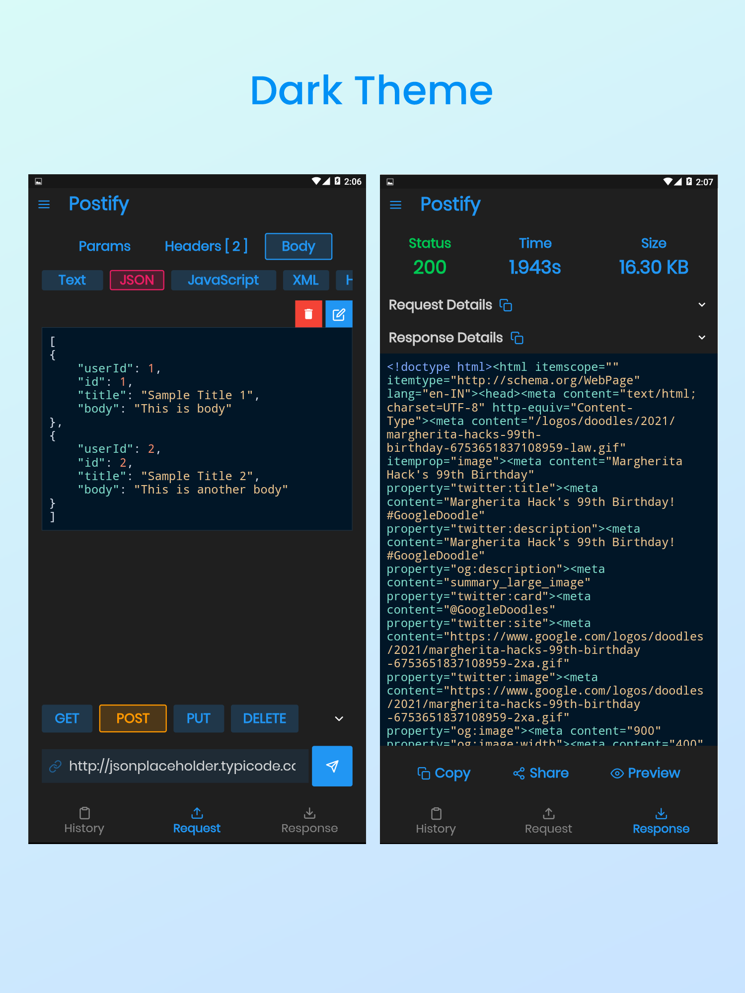 Postify - Flutter REST API Client - 6