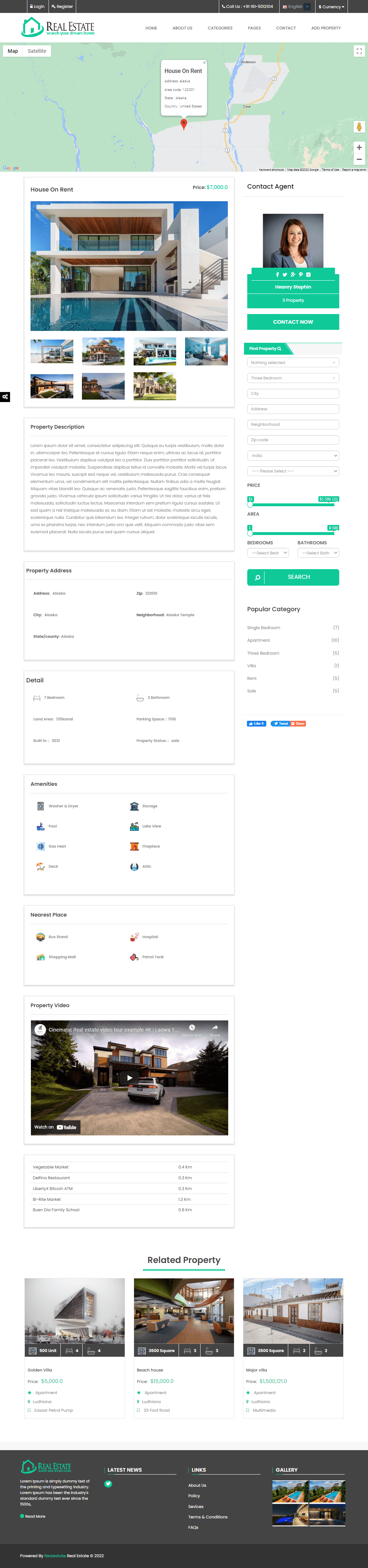 real estate custom script property detail