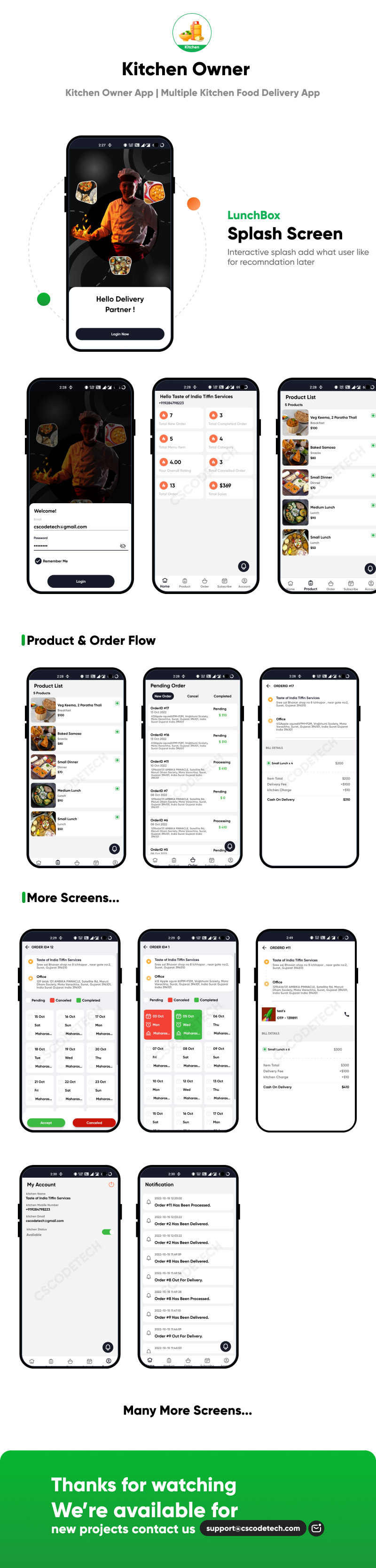 LunchBox - Kitchen Owner App | Multiple Kitchen Food Delivery App - 6