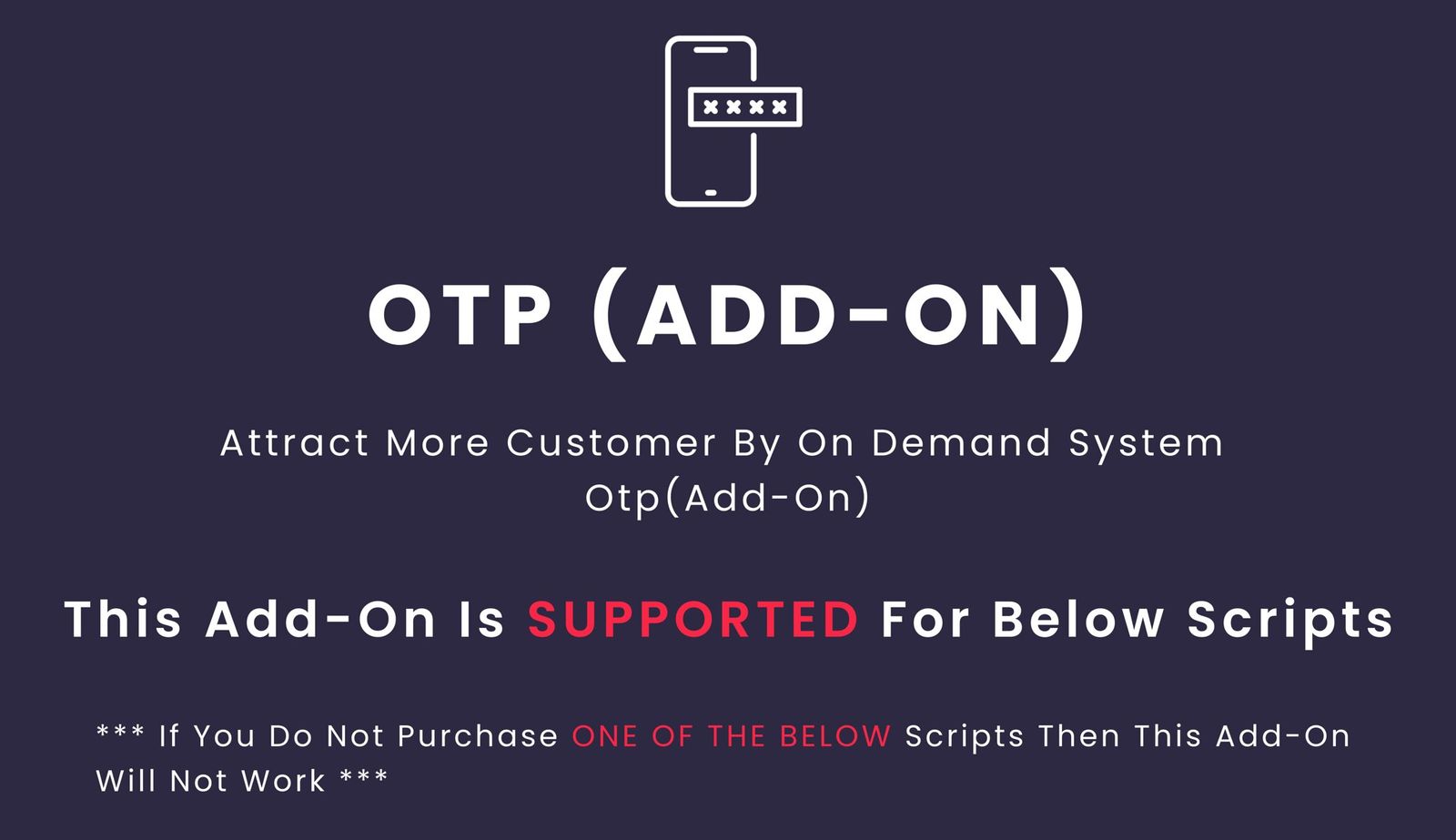 Single Restaurant | OTP add-on - 2