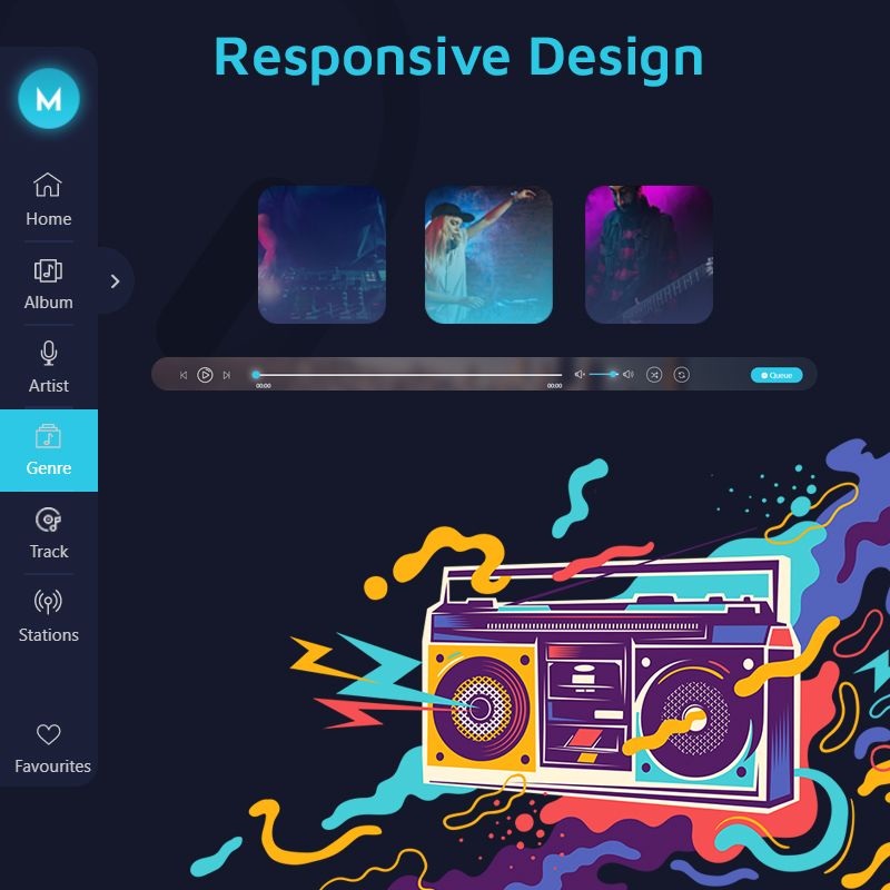 miraculous - Music Streaming Laravel Script - 1