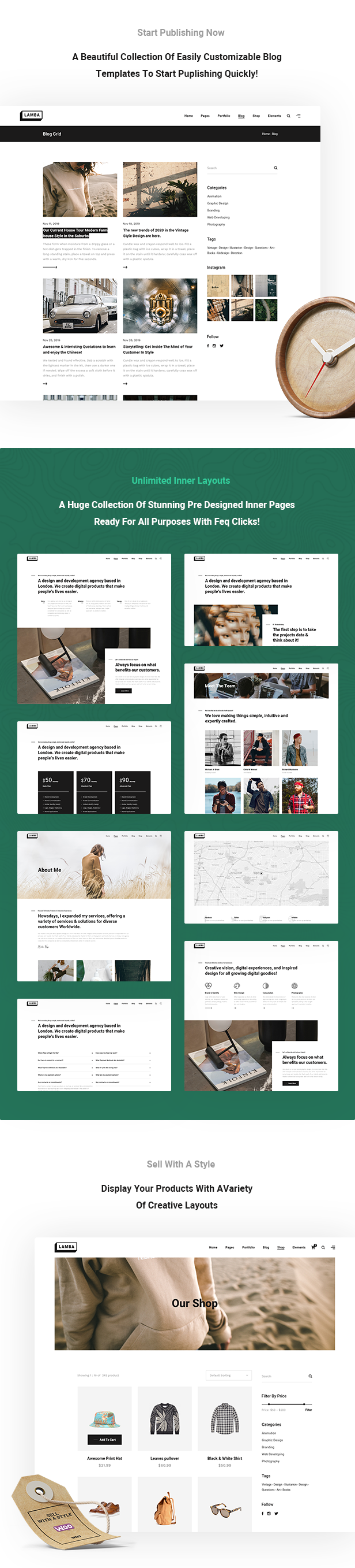 Lamba - Creative Portfolio & Agency WordPress Theme - 5