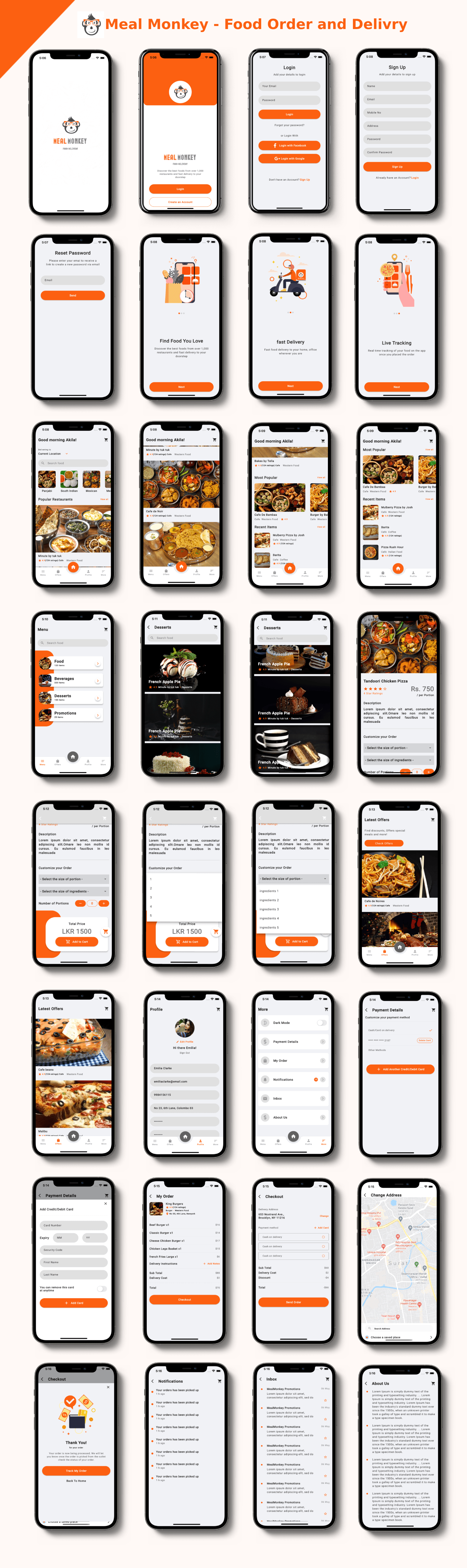 Food Order & Delivery Android App Template + iOS App Template | Flutter | Meal Monkey - 3