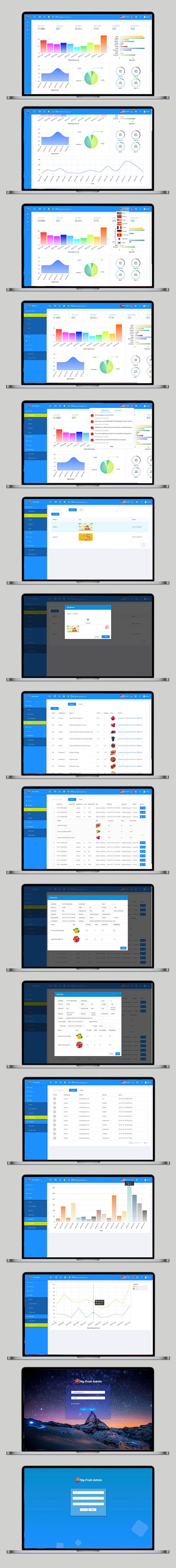 Angular 8 Admin backend template/Theme