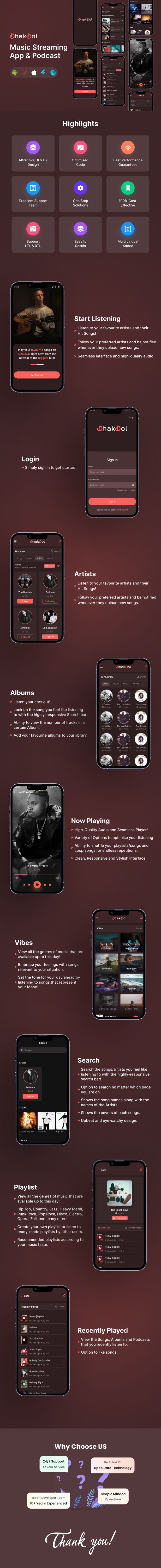 Dhakdol Music Streaming App and Podcast - 2