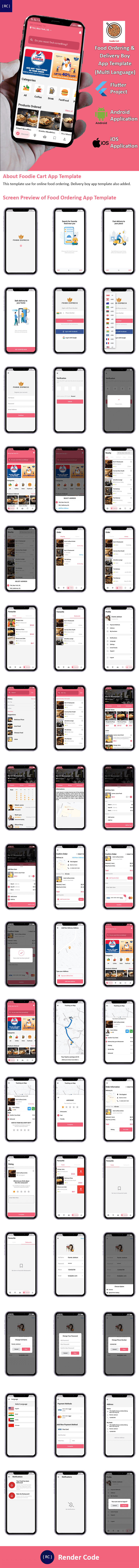 Flutter Food | 2 Apps | Food Ordering App + Delivery Boy App Template | Multi Language | Flutter - 9