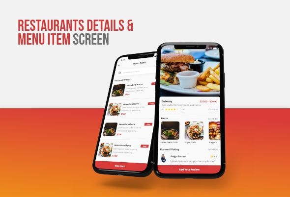 Food Delivery Mobile APP UI Template - 4