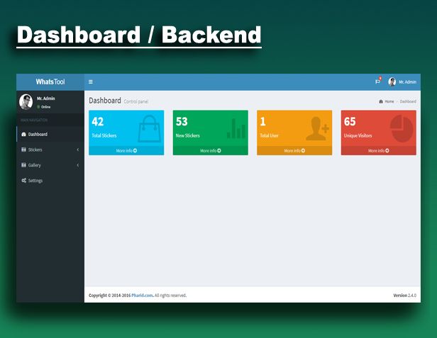 Online Stickers for Whatsapp - Admin Panel | Beautiful UI | Material Design | Admob Ads - 5