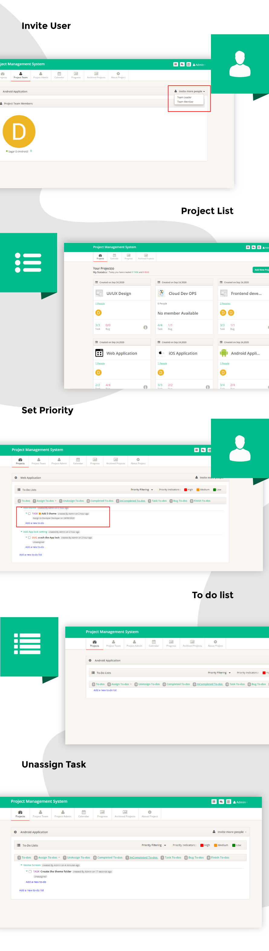 Project Management System in Asp.net C# MVC - 4