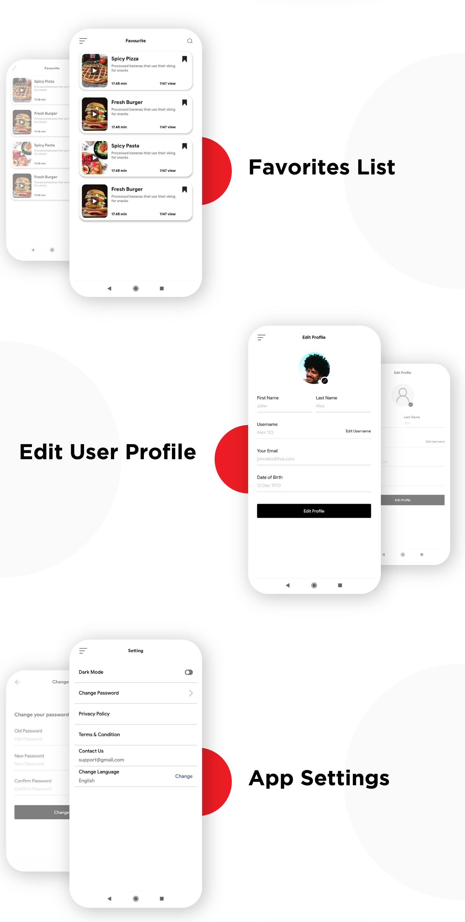 Flutter Recipe App UI KIT Template - 3