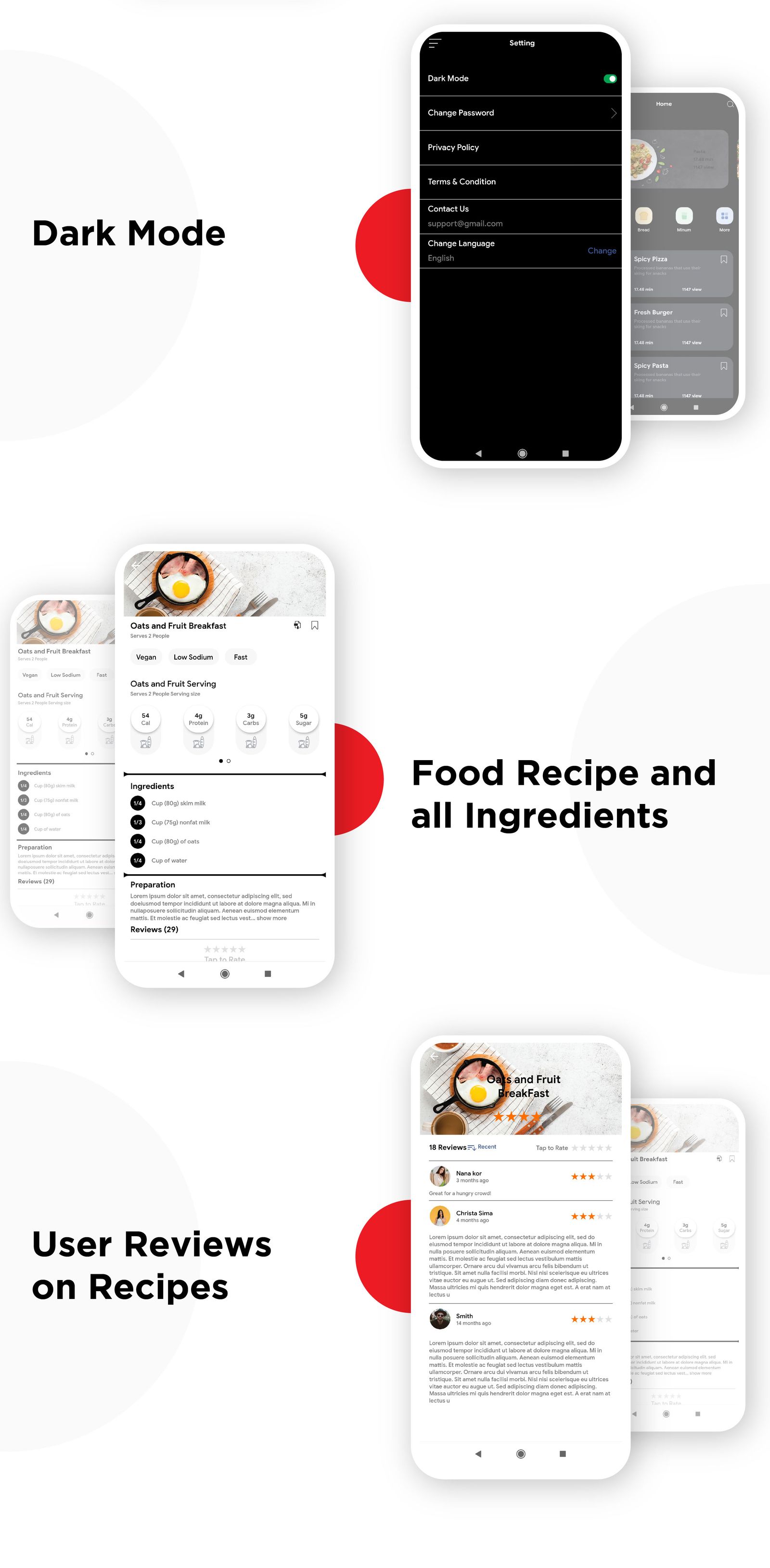 Flutter Recipe App UI KIT Template - 2