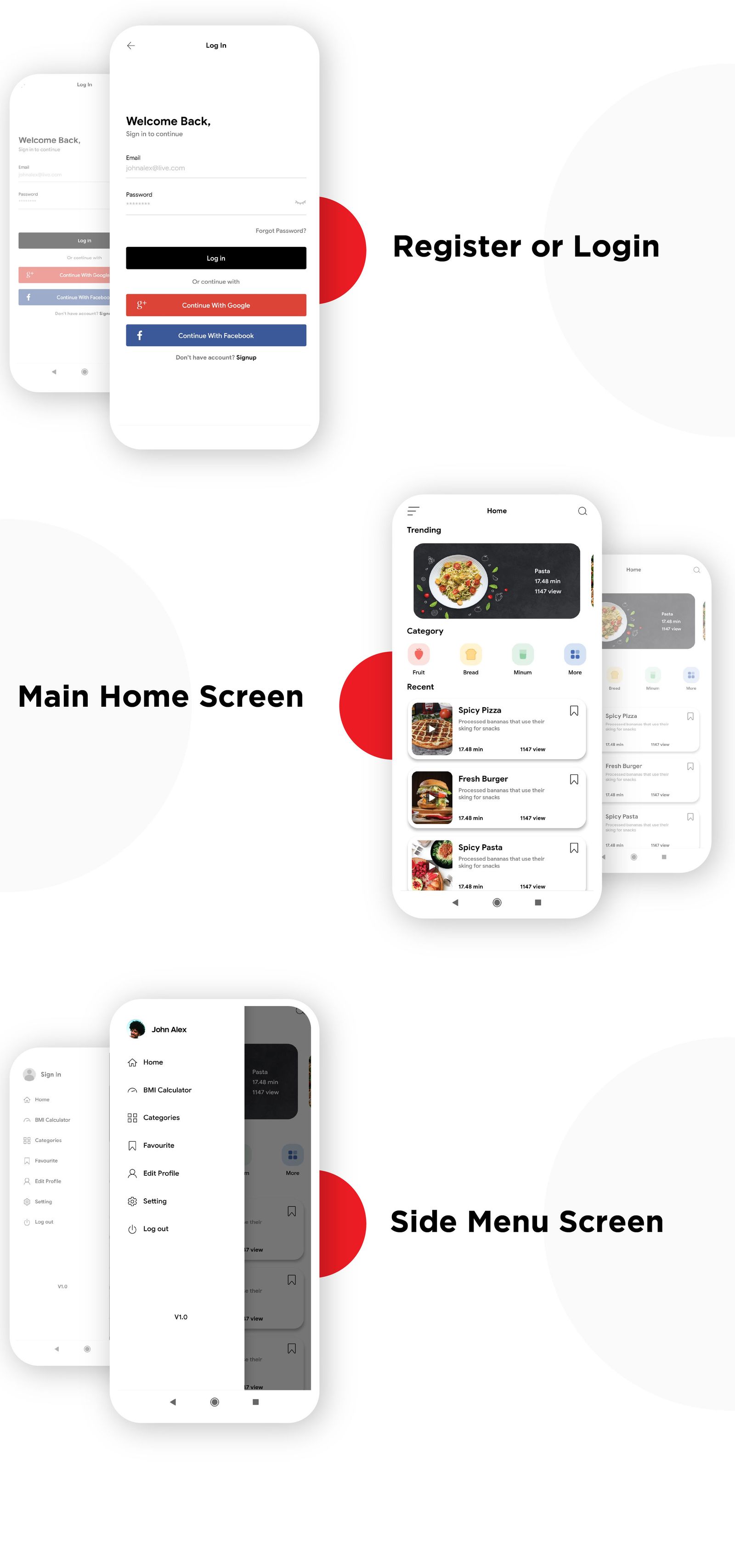 Flutter Recipe App UI KIT Template - 4