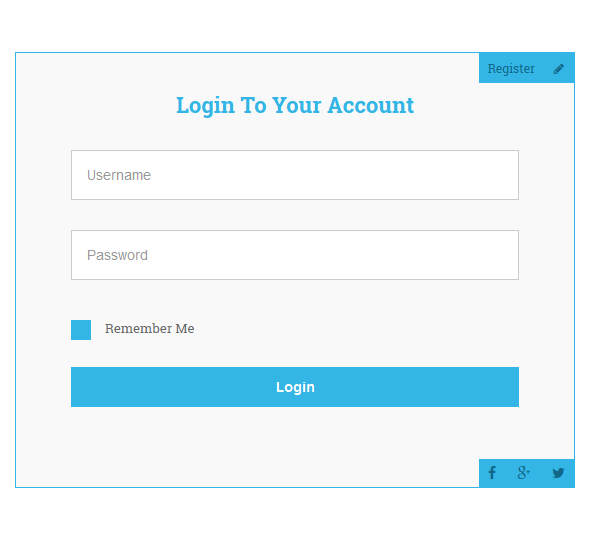 Pagli - Bootstrap Collapse Log in & Register Form - 17