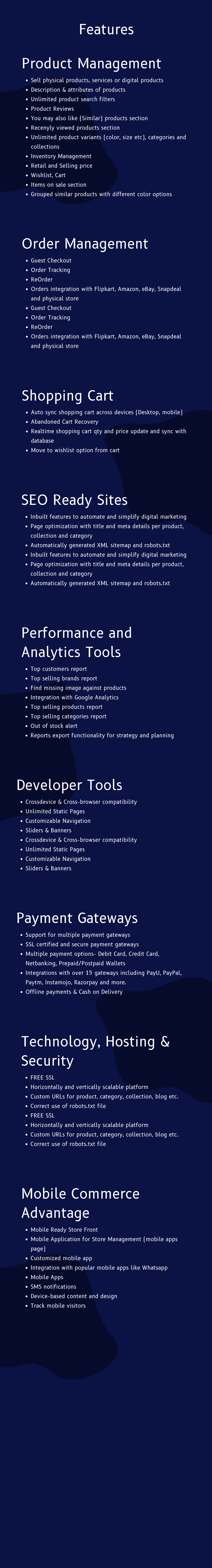 Features