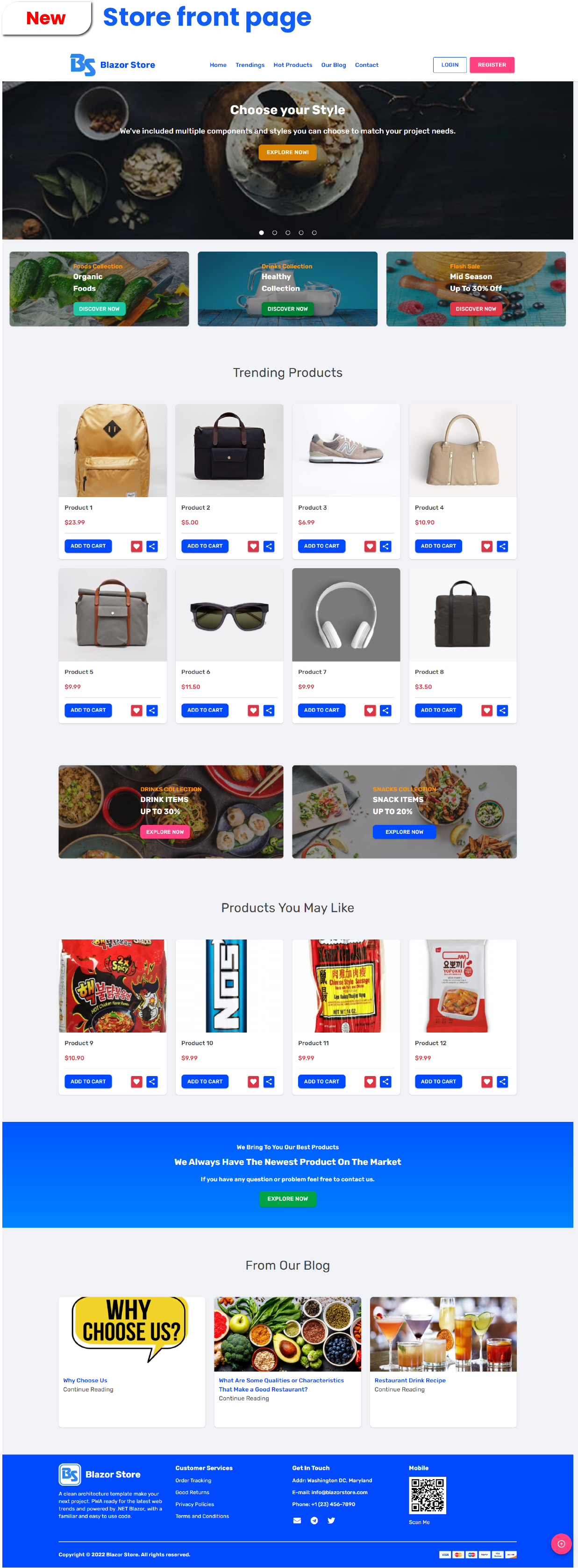 BlazorStore Pro - Mobile PWA and Site Templates Multi-ternant + Multi Database - 4