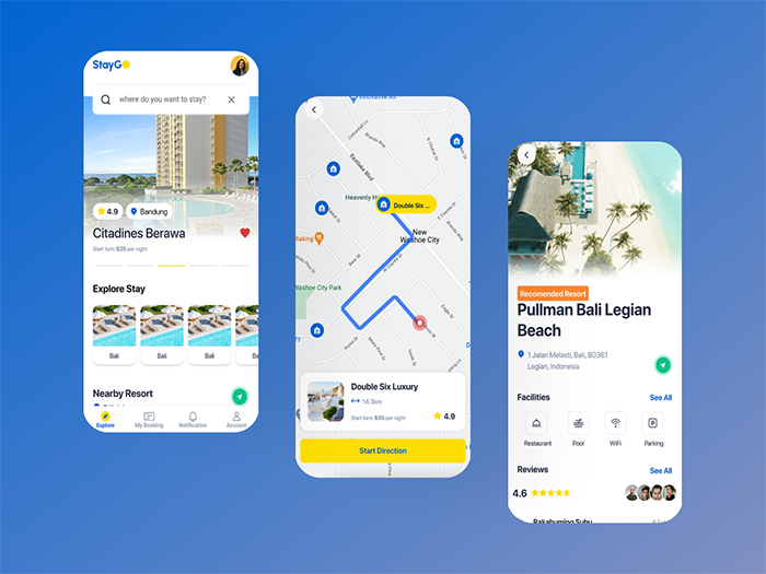 StayGo - Staycation and Hotel Booking Flutter App UI Template - 4