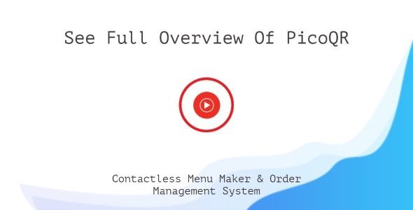 PicoQR - (SaaS) Contactless Digital Restaurant QR Menu Maker - 4