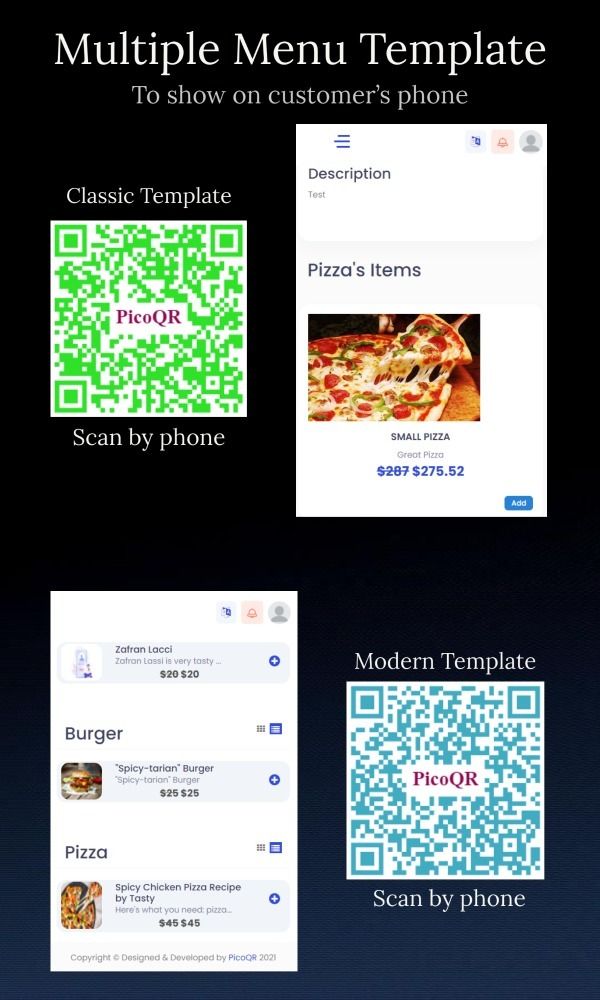 PicoQR - (SaaS) Contactless Digital Restaurant QR Menu Maker - 9