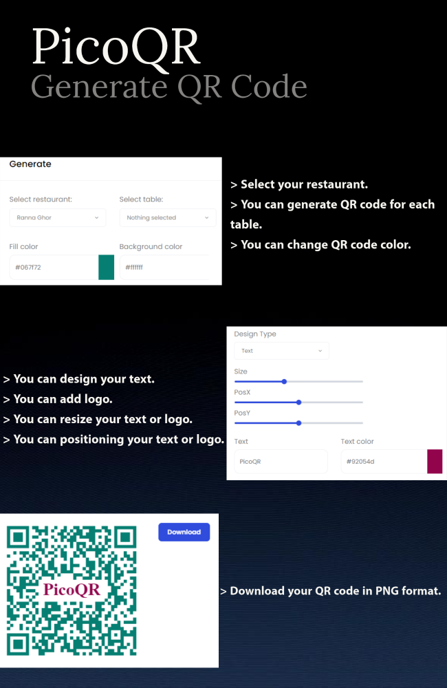 PicoQR - (SaaS) Contactless Digital Restaurant QR Menu Maker - 13