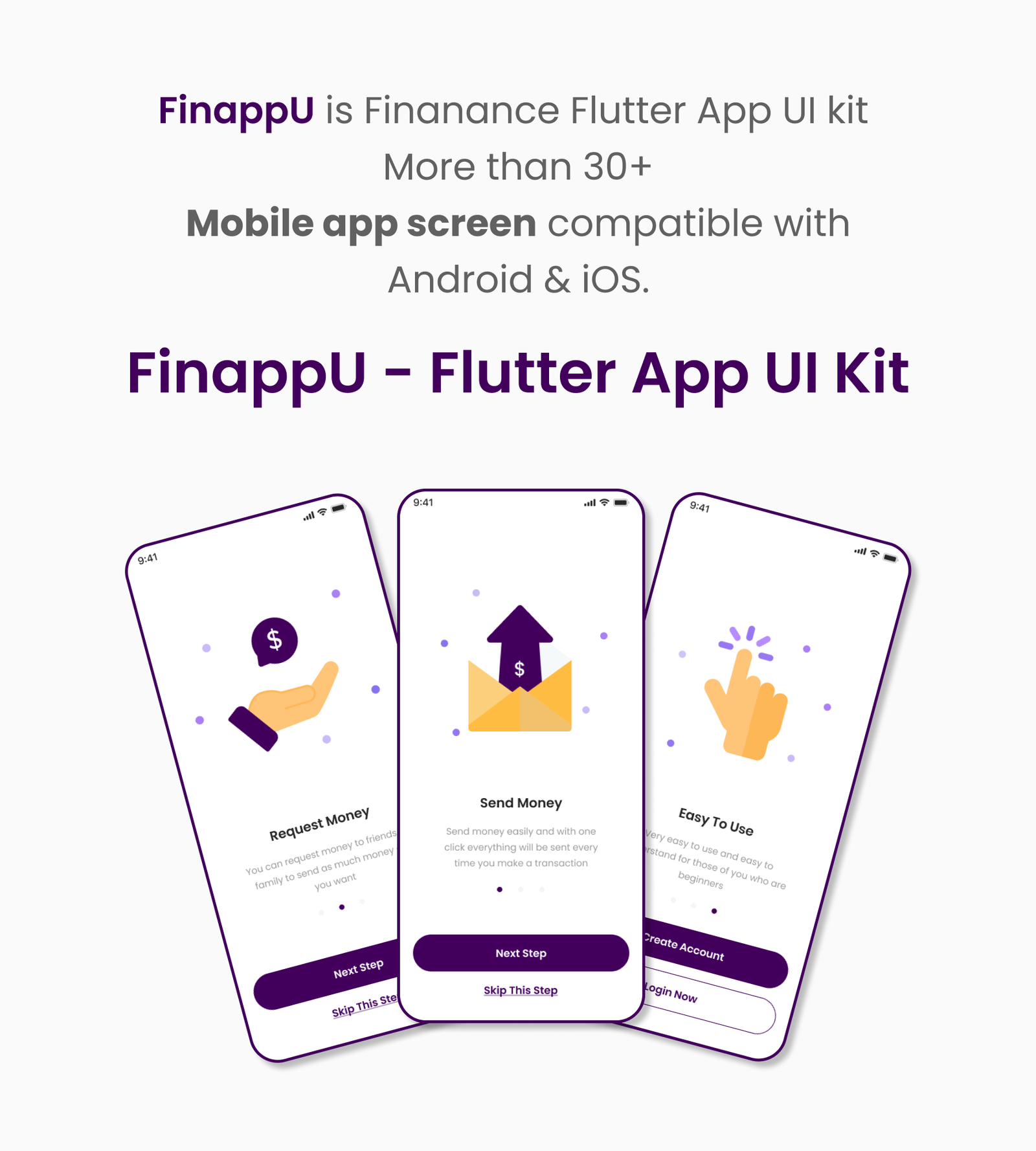 FinappU - Finance Flutter App UI Kit - 2