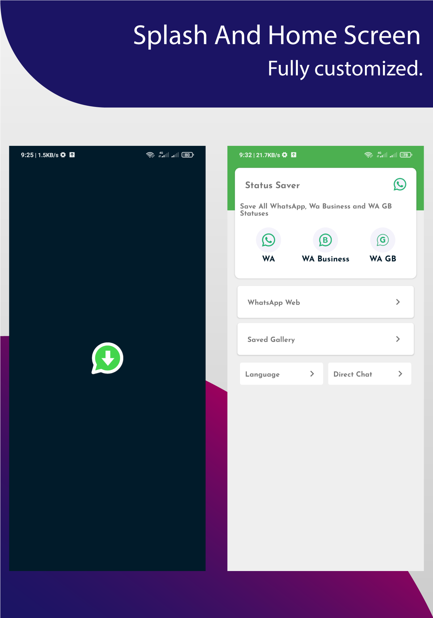 Status Saver For WhatsApp,WhatsApp Business,WhatsApp GB,WhatsApp Web|Direct Chat With Unsaved Number - 2